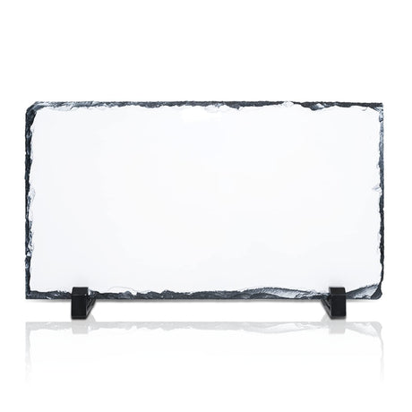 MR.R Sublimation Blank Rectangular Rock Slate Photo Plaque Picture Frame, Customized Photo Frame Novelty For Wedding,Birthday,Baby Birth (12x22cm) MR.R
