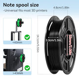 Dynta 3D Printer Filament 250g 53mm Spool - 1.75mm High Precision Regular PLA Compatible with FLASHFORGE, Bambu Lab A1, Creality Ender-3 V3, Black, White, Red, Green, Blue, Purple for Beginners Dynta