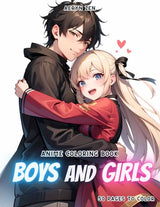 Anime Coloring Book: Boys and Girls WoodArtSupply