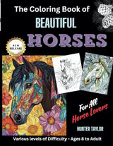 The Coloring Book of Beautiful Horses WoodArtSupply