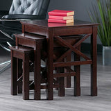 Winsome Xola Nesting Tables, Cappuccino Winsome