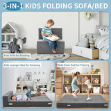 NAIZEA Kids Folding Sofa Bed- Floor Mattress for Kids, Fold Up Sofa Futon Beds, Child Foldable Mattress Floor Bed Folding Couch Trifold Mattresses for Playroom NAIZEA