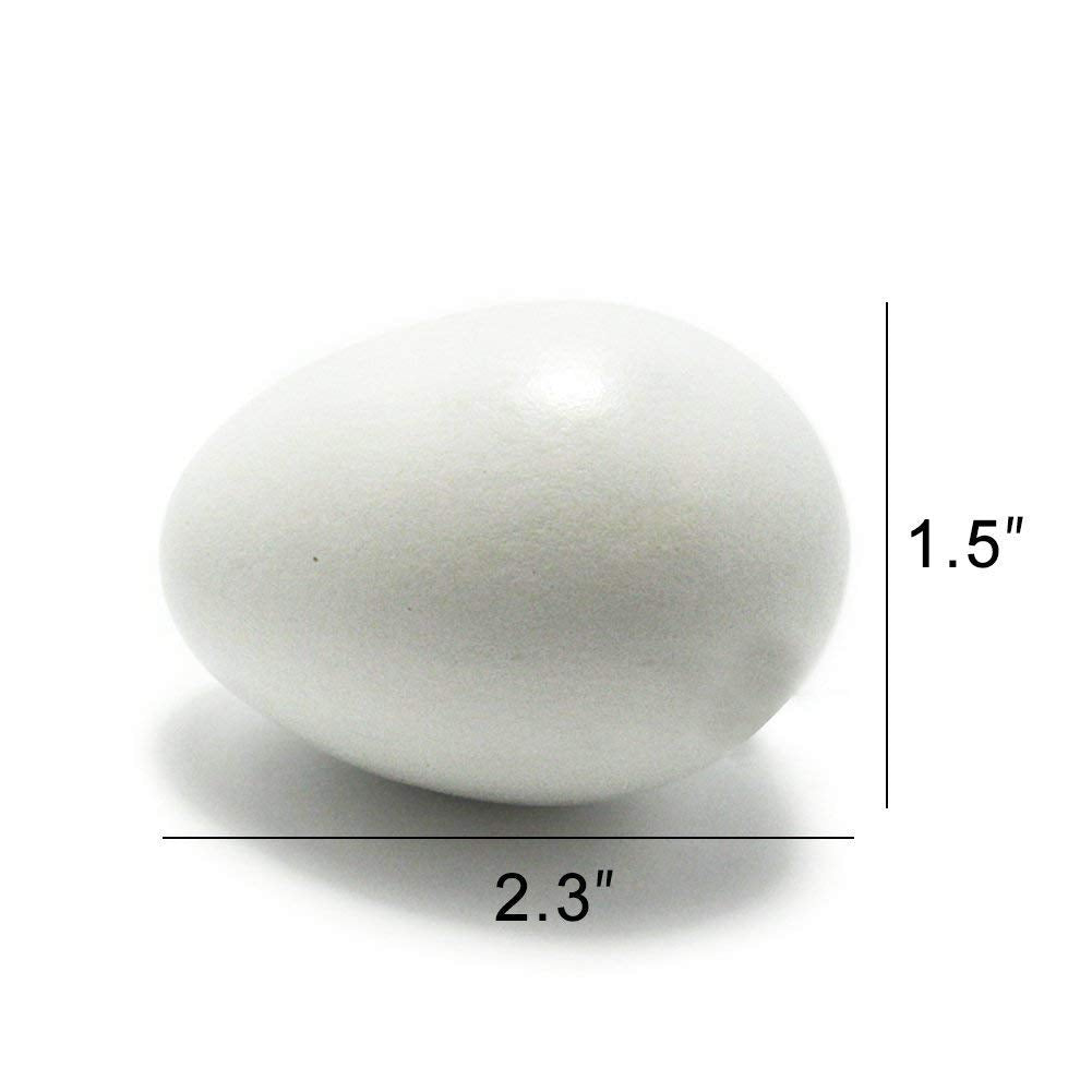 SallyFashion Wooden Fake Eggs,9 Pieces White Wooden Easter Egg Wood Eggs for Crafts Home Decor SallyFashion