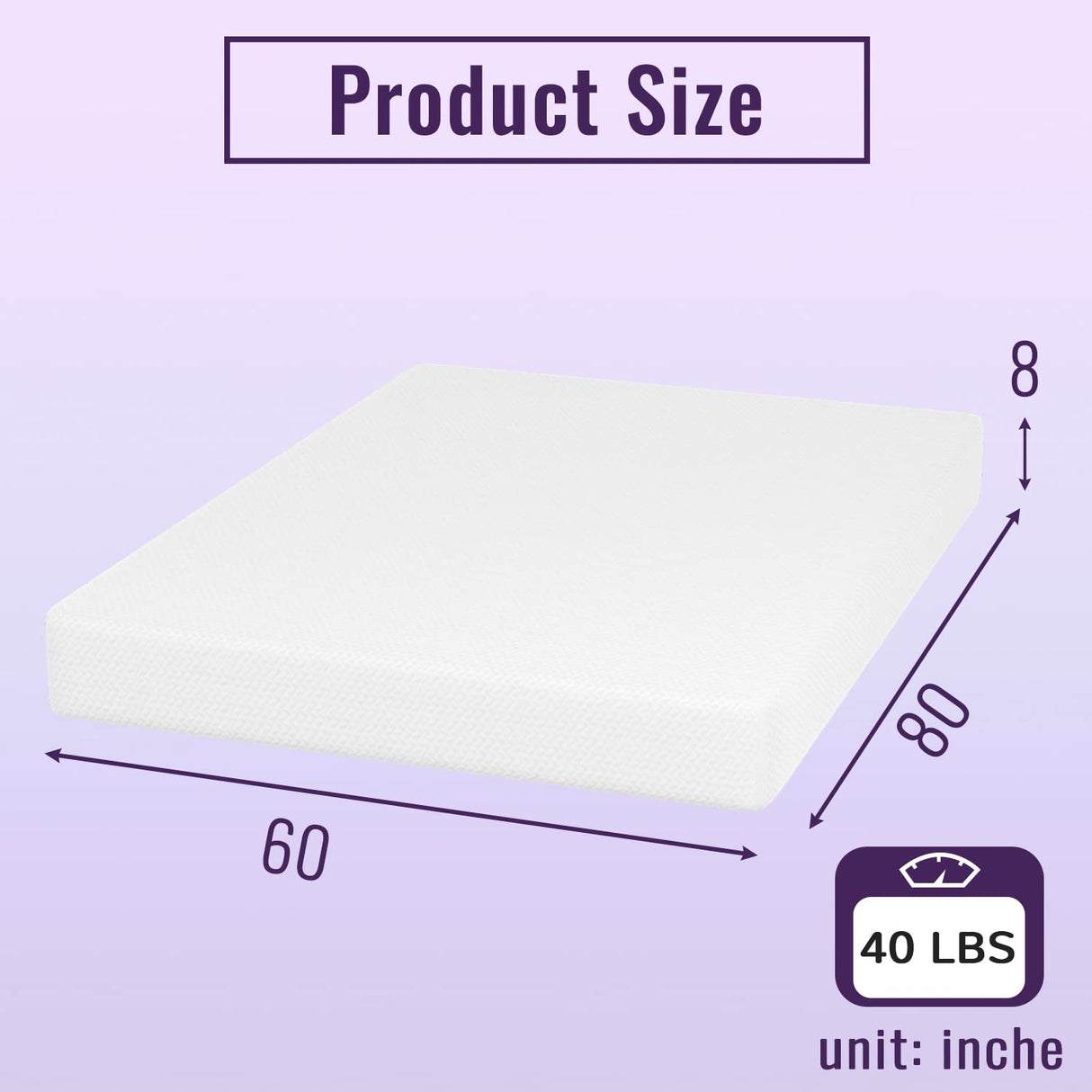 PayLessHere Memory Foam Mattress Cooling Gel Bamboo Charcoal Infused Mattress 8 inch Mattress CertiPUR-US Certified Breathable Bed Mattress Pressure Relief,Fiberglass Free,White Queen PayLessHere