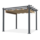 SCOCANOPY Beige Ripstop Replacement Cover Fit for Home Depot Hampton Bay Pergola # GFM00467F,GFM00469A SCOCANOPY