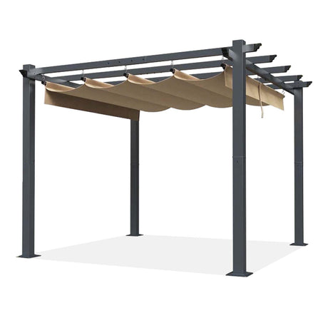 SCOCANOPY Beige Ripstop Replacement Cover Fit for Home Depot Hampton Bay Pergola # GFM00467F,GFM00469A SCOCANOPY