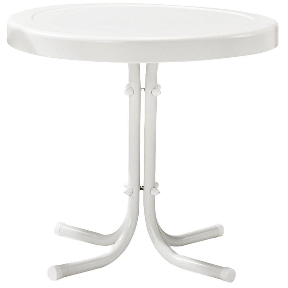 Crosley Furniture Griffith 3-Piece Outdoor Chair and Side Table Set, Retro Metal Bistro Patio Sets for Porch, Grasshopper Green Crosley Furniture