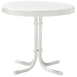 Crosley Furniture Griffith 3-Piece Outdoor Chair and Side Table Set, Retro Metal Bistro Patio Sets for Porch, Grasshopper Green Crosley Furniture