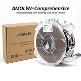 AMOLEN Walnut Wood Printing Filament 1.75mm PLA 3D Printer Filament 3D Printer Filament with Real Wood Fiber Wood Texture Filament,1KG AMOLEN