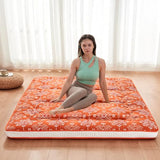 Dr.Futon Japanese Floor Futon Mattress Extra Thick Folding Roll Up Bed Topper Mat for Guest,Lounger and Tavel Dr.Futon