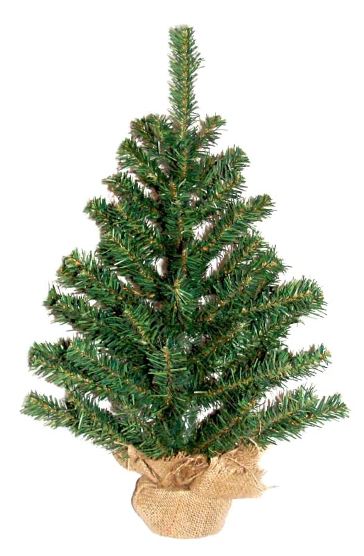 Rocky Mountain Goods Tabletop Small Christmas Tree 12” - Unlit Christmas Tree with Burlap Weighted Base - Great for Christmas Table Center Piece - Beautiful Miniature Pine Tree (1) Rocky Mountain Goods