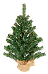 Rocky Mountain Goods Tabletop Small Christmas Tree 12” - Unlit Christmas Tree with Burlap Weighted Base - Great for Christmas Table Center Piece - Beautiful Miniature Pine Tree (1) Rocky Mountain Goods