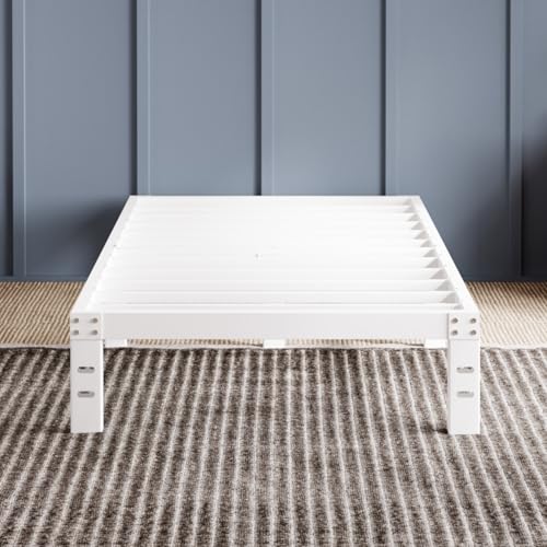 Avenco Metal Platform Bed Frame Twin Size 12 Inch – Noise Free Quiet Design, Heavy Duty Steel Support, Under Bed Storage, Easy Assembly, No Box Spring Needed Avenco