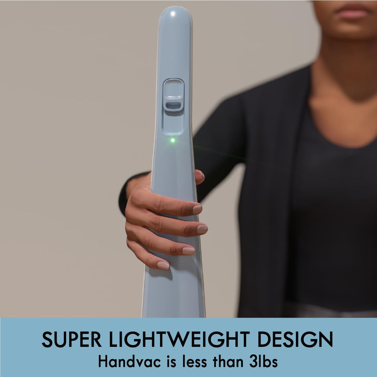 Kenmore DS1020 16V Cordless Stick Vacuum Lightweight 2-in-1 Handheld, LED Headlight with 2-Speed Power Control for Hardwood Floor, Carpet & Pet Hair, 16 Volts, Gray-Blue Kenmore