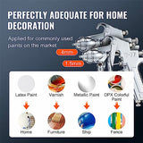 VEVOR Spray Paint Pressure Pot Tank, 10L/2.5gal Air Paint Pressure Pot, 1.5mm+4mm Two Nozzles Two Spray Paint Guns for Industry Home Decor Architecture Construction Automotive Painting, 60PSI Max VEVOR