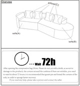Christopher Knight Home Randa Modern Fabric Upholstered 5-Seater Sofa, Oversized Chair Cloud Couch, Fully Assembled Long Sofa Chaise Lounge, Fully Assembled, Milky White Christopher Knight Home