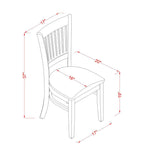 East West Furniture Dublin 3 Piece Modern Set Contains a Round Wooden Table with Dropleaf and 2 Fabric Upholstered Dining Chairs, 42x42 Inch, Linen White East West Furniture