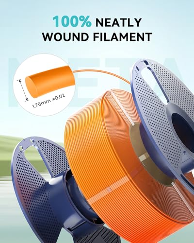 SUNLU 250G PLA Meta Filament Bundle, Fast Printing Meta PLA 3D Printer Filament 1.75mm, 250G, Total 8 Rolls Black+White+Grey+Sky Blue+Mint Green+Cherry Red+Sakura Pink+Lemon Yellow SUNLU