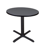 Cain 30" Round Breakroom Table- Grey Regency