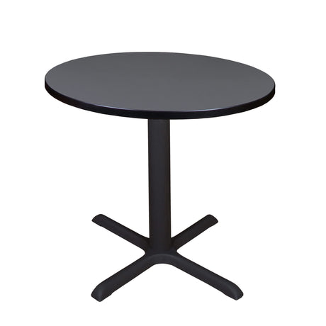Cain 30" Round Breakroom Table- Grey Regency