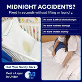 PEELAWAYS Waterproof Disposable Bed Sheets – for Use in Home Mattresses, Hospital Beds, Massage Tables, Hotels, and Campers – Comes with 5 Quick and Easy Peel Away Layers for Your Use PEELAWAYS