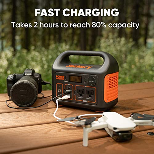 Jackery Portable Power Station Explorer 300, 293Wh Backup Lithium Battery, Solar Generator for Outdoors Camping Travel Hunting Blackout (Solar Panel Optional) - WoodArtSupply