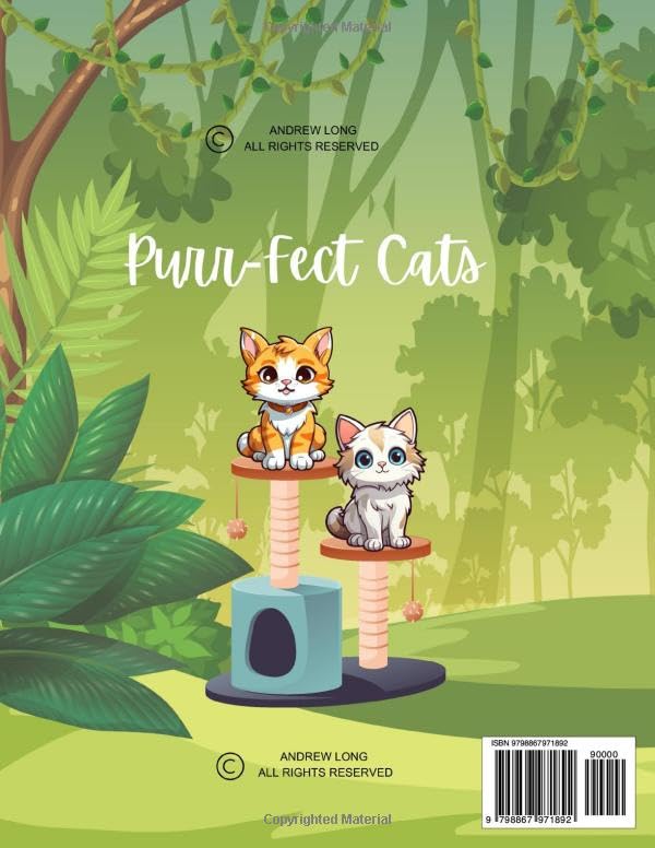 Purr-Fect Cats Coloring Book: A Kitty Coloring Adventure