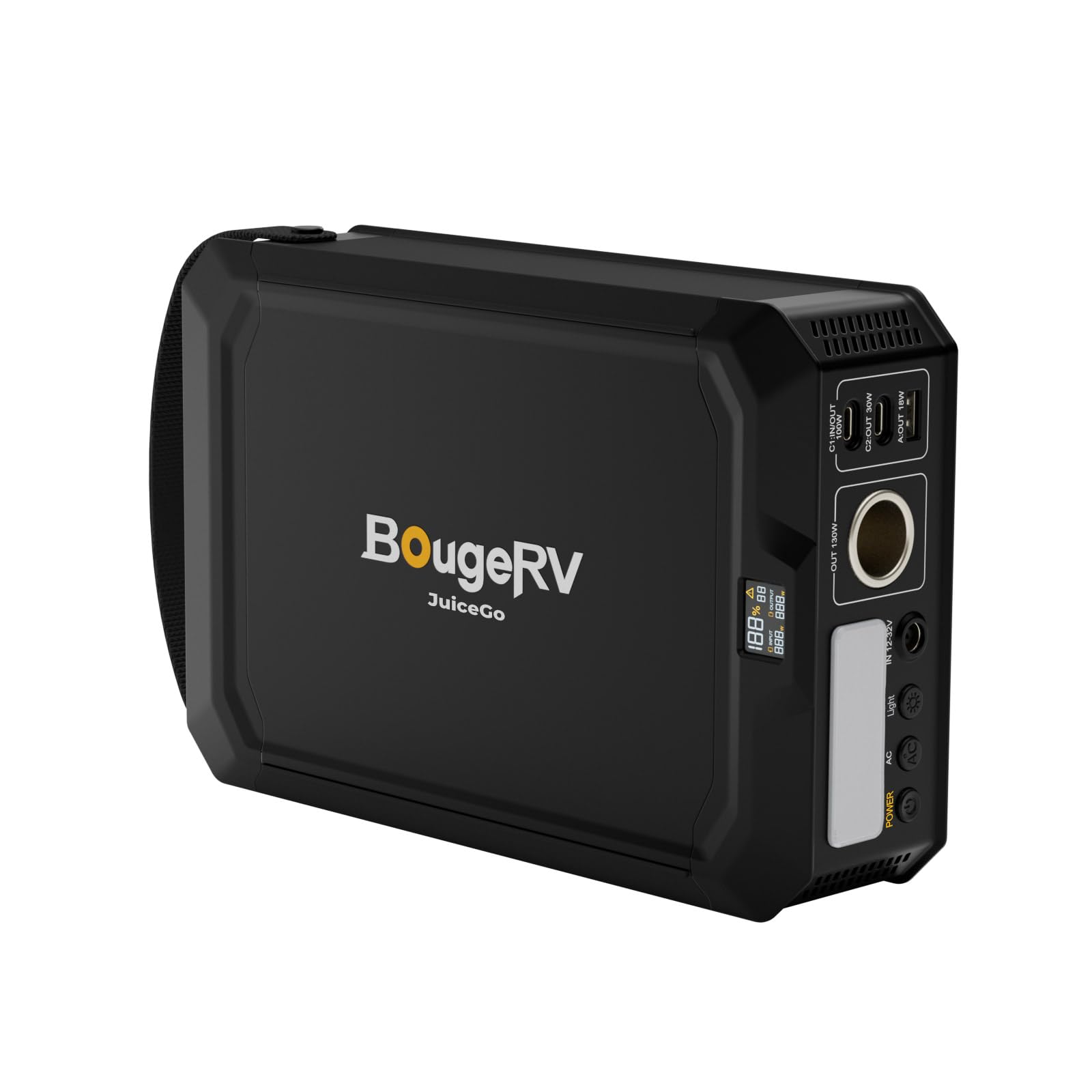 BougeRV 240Wh Portable Power Station, Solar Generator with AC outlet, JuiceGo LiFePO4 Generators for Emergency Power Supply, Camping, Travel, Home Backup, and RV - WoodArtSupply