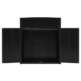 Brabrety Modern Full Size Wood Gaming Loft Bed with Desk and Wardrobe,USB Port and RGB LED Light,for Kids Teens Adults Bedroom Use (Red#RGB, Full) Brabrety