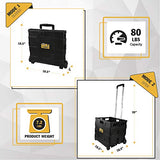 Olympia Tools 85-010 Grand Pack-N-Roll Portable Tools Carrier with Telescopic Handle, 80 Lb. Load Capacity, Black Olympia Tools