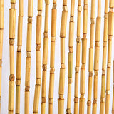 FlavorThings 36inch x 79inch Natural Wood and Bamboo Beaded Curtain Room Divider -Plain Design-Bamboo and Wooden Doorway Beads-Boho Bohemian Curtain 38 Strands (Nature) FlavorThings