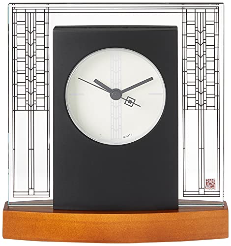 Bulova B7750 Glasner House Frank Lloyd Wright Clock, Light Cherry Stain Bulova