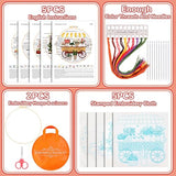 Kigley 5 Sets Embroidery Starter Kit for Adults Plant Lover Gifts for Women Beginners Flower Embroidery Shop Pattern Cross Stitch Set Flower Needlepoint Kits