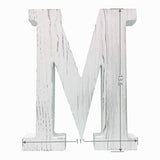 Extra Large Wood Decor Letters Wood Distressed White Letters DIY Block Words Sign Alphabet Free Standing Hanging for Home Bedroom Office Wedding Party (M) N\A