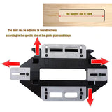 Aluminum Alloy Door Hinge Jig ，Door Hinge Hole Woodworking Hole Opener Slotting Locator ，Hinges for Wood Cabinet Kitchen Door Lock Installation ZMURED