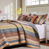 Greenland Home 100% Cotton Fashion Quilt Collection, Prewashed, Reversible Quilt Set, 3-Piece King/Cal King, Katy Greenland Home Fashions