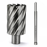 JESTUOUS Annular Cutter 3/4 Inch Weldon Shank 1-5/8 Cutting Diameter 2 Cutting Depth Slugger Bits HSS Kit for Magnetic Drill Press JESTUOUS