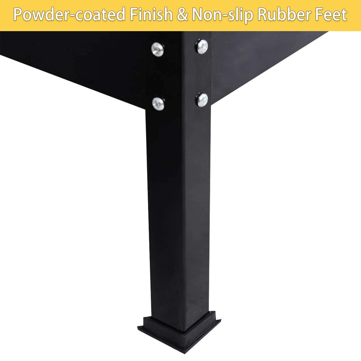 Heavy-Duty Steel Workbench – 63" Multipurpose Workshop Table with Drawer, Pegboard & Shelf, Woodworking & Garage Tool Organizer, 300 lbs Capacity HEIGHYOXP