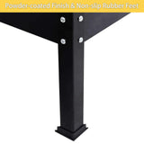 Heavy-Duty Steel Workbench – 63" Multipurpose Workshop Table with Drawer, Pegboard & Shelf, Woodworking & Garage Tool Organizer, 300 lbs Capacity HEIGHYOXP