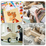 12Pcs 16 x 12 x 1/16 Inch Basswood Sheets, Unfinished Basswood Sheets, Plywood Sheet for Arts and Crafts, Painting, Pyrography, Wood Engraving, Wood Burning, Laser, Architectural Models ACXFOND