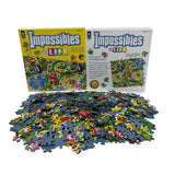 BePuzzled, Hasbro Impossibles Puzzle Featuring Imagery from The Classic Game of Life, a 750 Piece Borderless Puzzle for Advanced Puzzlers Ages 15 and Up Bepuzzled