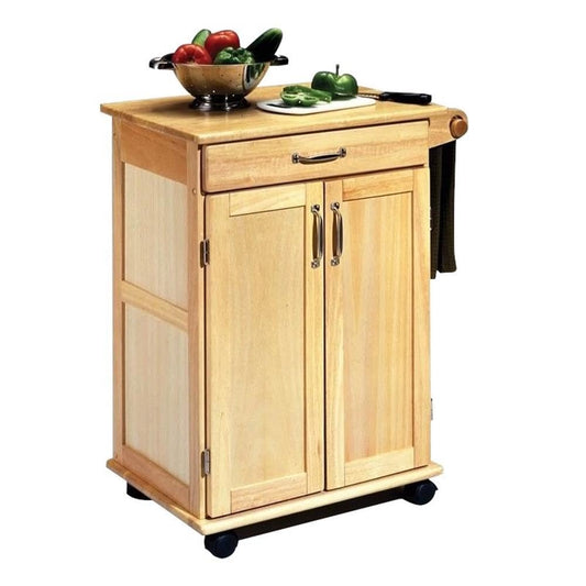 Homestyles General Line Mobile Kitchen Cart, FURNITURE, Natural