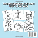 Ocean Oasis Coloring Book: Bold & Easy Designs for Adults and Kids (Bold & Easy Coloring Books) Independently Published