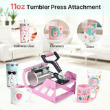 Slendor Heat Press Machine 12x15 inch, 5 in 1 360-Degree Swing Away Digital T Shirt Pressing Machine Multifunction Heat Transfer Sublimation Combo for T Shirts Mugs Hat Plate Cap Slendor