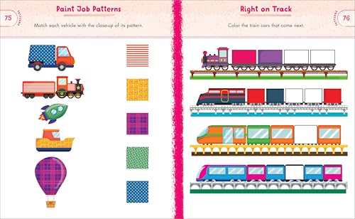 Preschool Activity Book Trucks, Cars, and Airplanes: 80 Games to Learn Letters, Numbers, Colors, and Shapes (School Skills Activity Books) WoodArtSupply