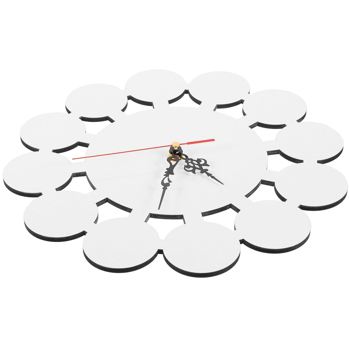EXCEART Sublimation Wall Clock Wall Hanging Clocks Sublimation Blanks Sublimation Hanging Clocks Make Your own Wall Clock Blank Clock DIY Non-Ticking Wall Clocks Puzzle Child Round EXCEART