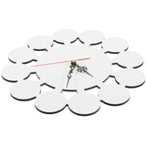 EXCEART Sublimation Wall Clock Wall Hanging Clocks Sublimation Blanks Sublimation Hanging Clocks Make Your own Wall Clock Blank Clock DIY Non-Ticking Wall Clocks Puzzle Child Round EXCEART