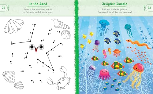 Ocean Animals Preschool Activity Book: 75 Games to Learn Letters, Numbers, Colors, and Shapes (School Skills Activity Books) Callisto Kids