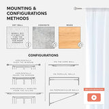 Wire Curtain Hanging System - 16ft Stainless Steel Room Divider Rod | Willow & Eva Willow And Eva