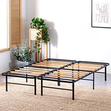 Zinus Essential SmartBase Metal Bed Frame with Sustainable Bamboo Slats - No Box Spring Required, Easy Assembly, Full Size Zinus